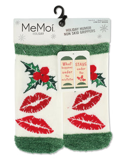 Women's Mistletoe Low-Cut Non-Skid Socks