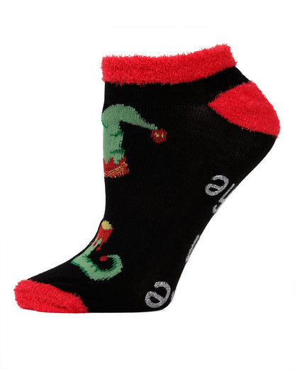 Take an Elfie Low-Cut Non-Skid Socks : Color: Black
