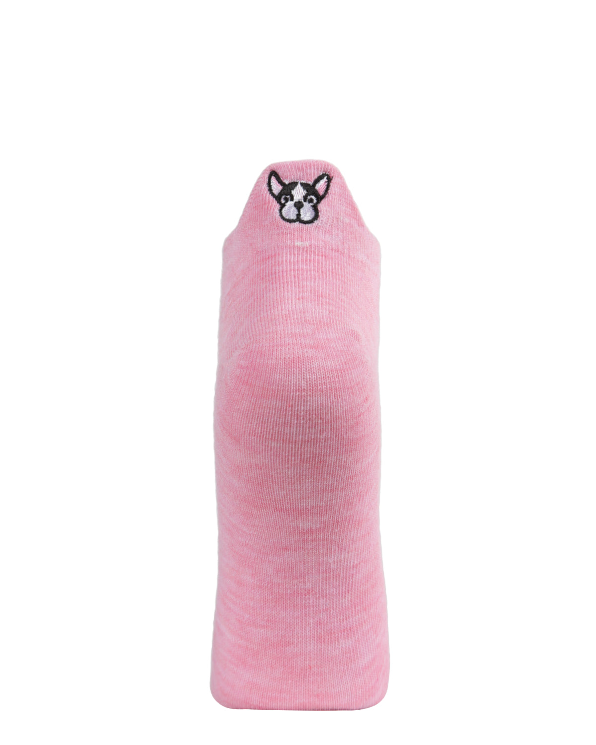 Women's Frenchie Love Low-Cut Tab Socks : Color: Pink Heather