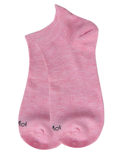 Women's Frenchie Love Low-Cut Tab Socks : Color: Pink Heather