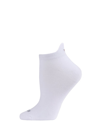 Women's Lemon & Banana Low-Cut Tab Socks : Color: White