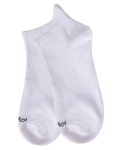 Women's Lemon & Banana Low-Cut Tab Socks : Color: White