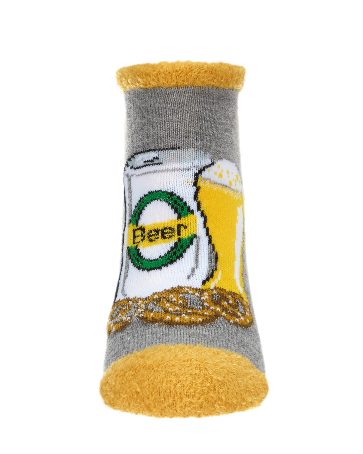 Women's I Give Into Beer Pressure Low-Cut Non-Skid Socks : Color: Medium Gray Heather