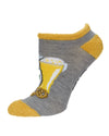 Women's I Give Into Beer Pressure Low-Cut Non-Skid Socks : Color: Medium Gray Heather