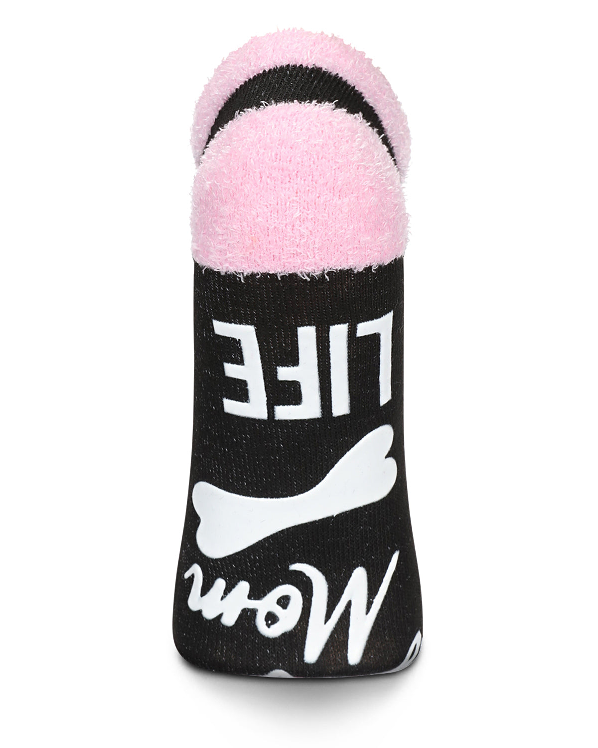 Women's Dog Mom Life Low-Cut Non-Skid Socks : Color: Black