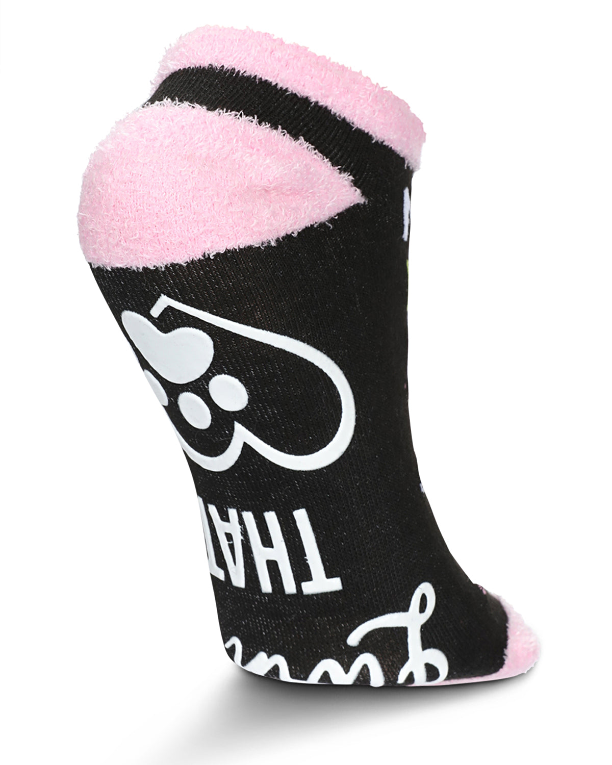 Women's Dog Mom Life Low-Cut Non-Skid Socks : Color: Black