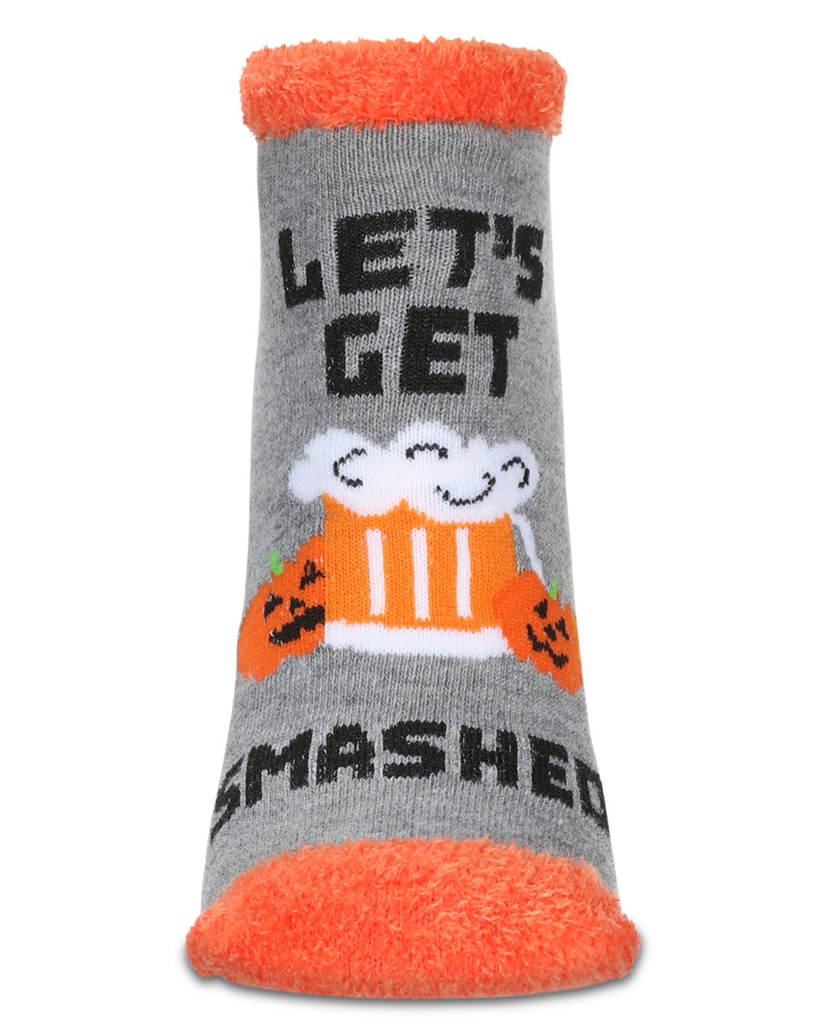 Women's Let's Get Smashed Low-Cut Non-Skid Socks : Color: Med Gray Heather