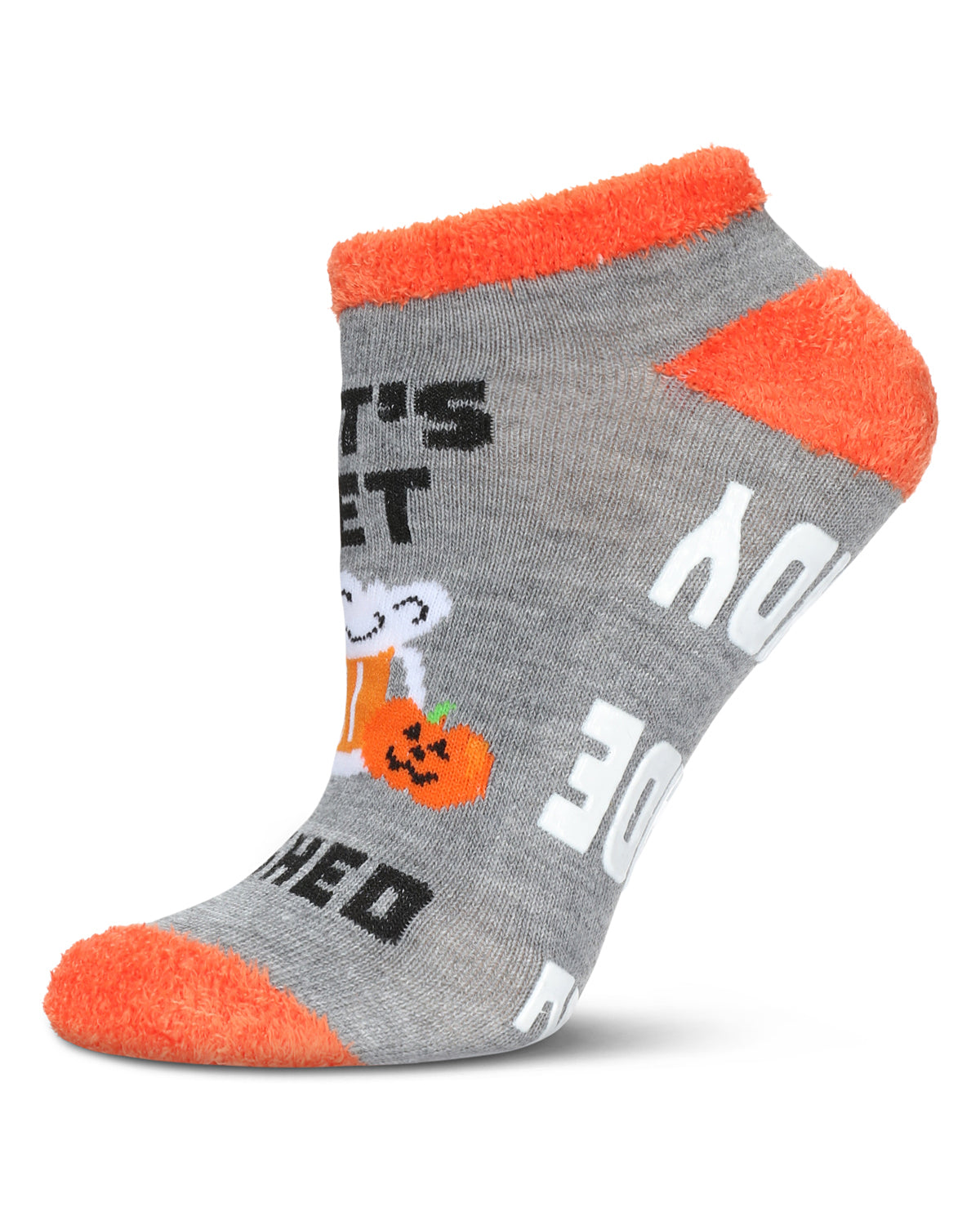 Women's Let's Get Smashed Low-Cut Non-Skid Socks : Color: Med Gray Heather