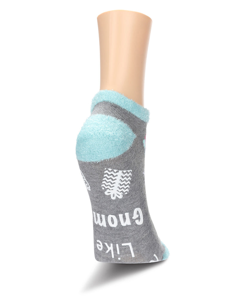 Women's No Place Like Gnome For The Holidays Low-Cut Non-Skid Socks