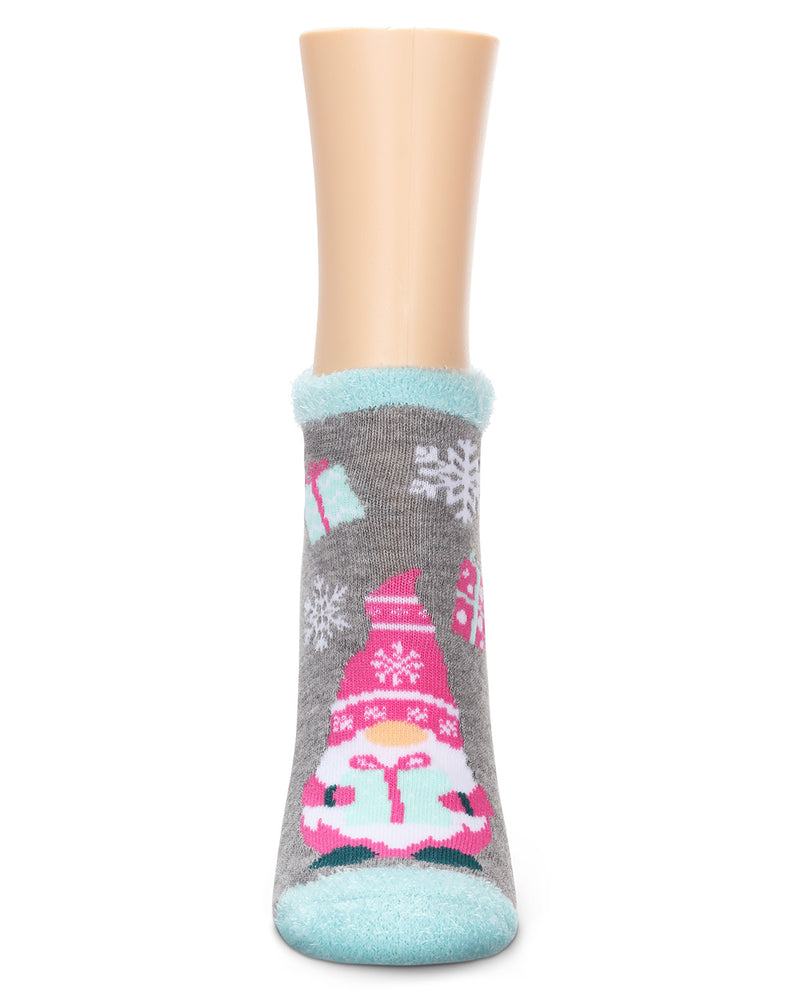 Women's No Place Like Gnome For The Holidays Low-Cut Non-Skid Socks