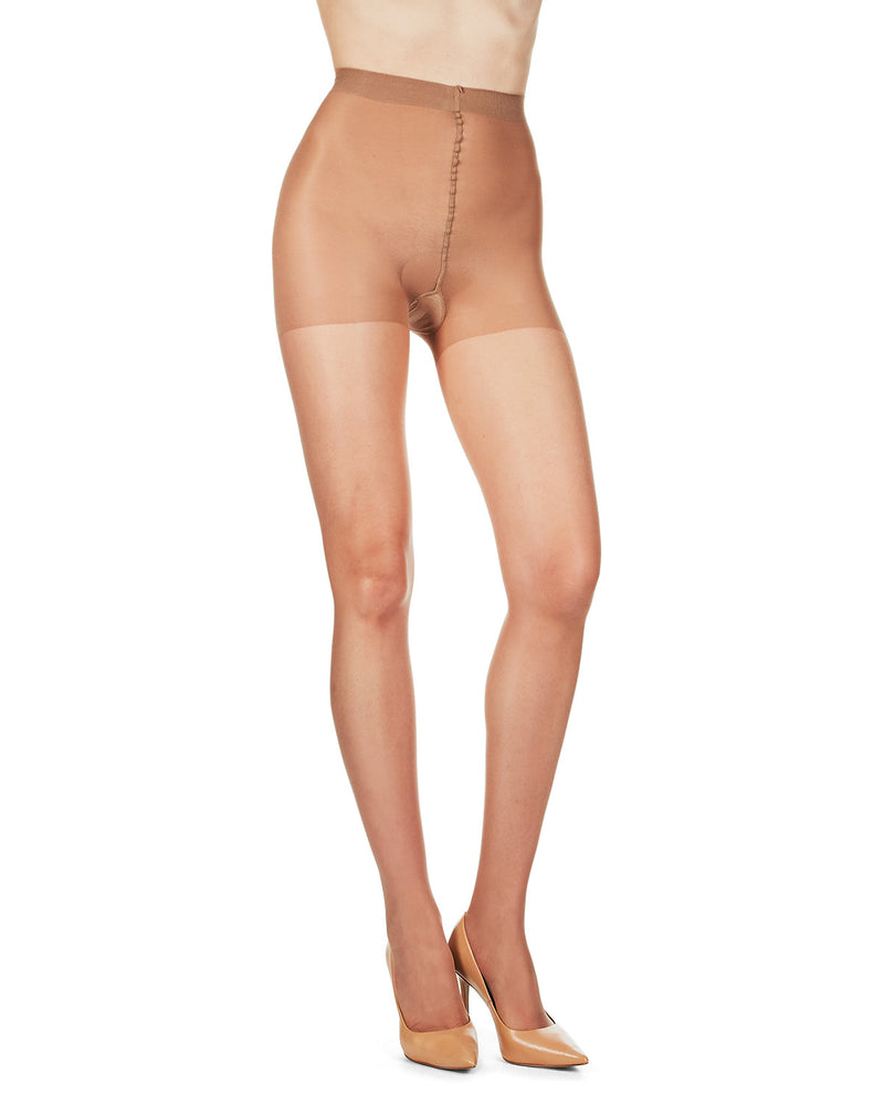 Memoi Half & Half Silky Sheer Pantyhose MM-313 - Tiptoe Boutique