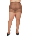 Plus Size Curvy Ultra Sheer Control Top Pantyhose : Color: Utopia