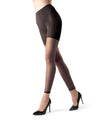 Sheer Footless Capri Shaper Tights : Color: Black