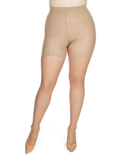 Energizing Light Support Control Top Pantyhose : Color: Nude