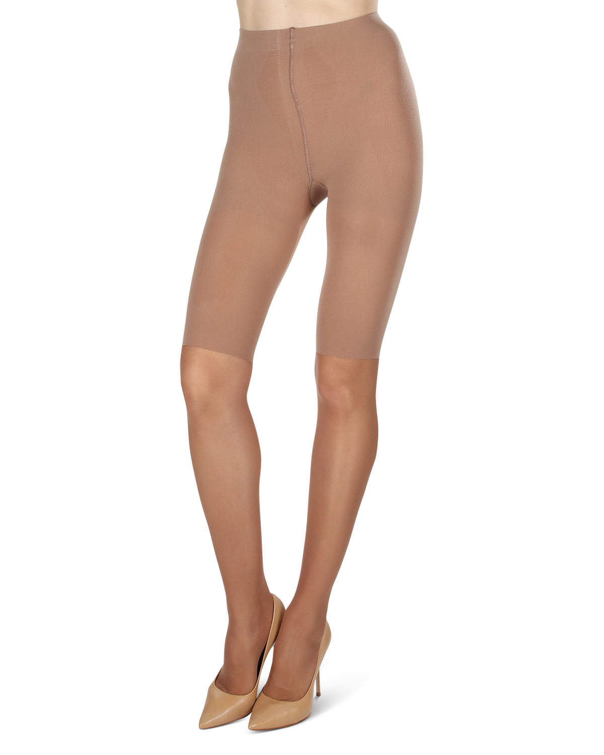Half & Half Silky Sheer Pantyhose : Color: Honey