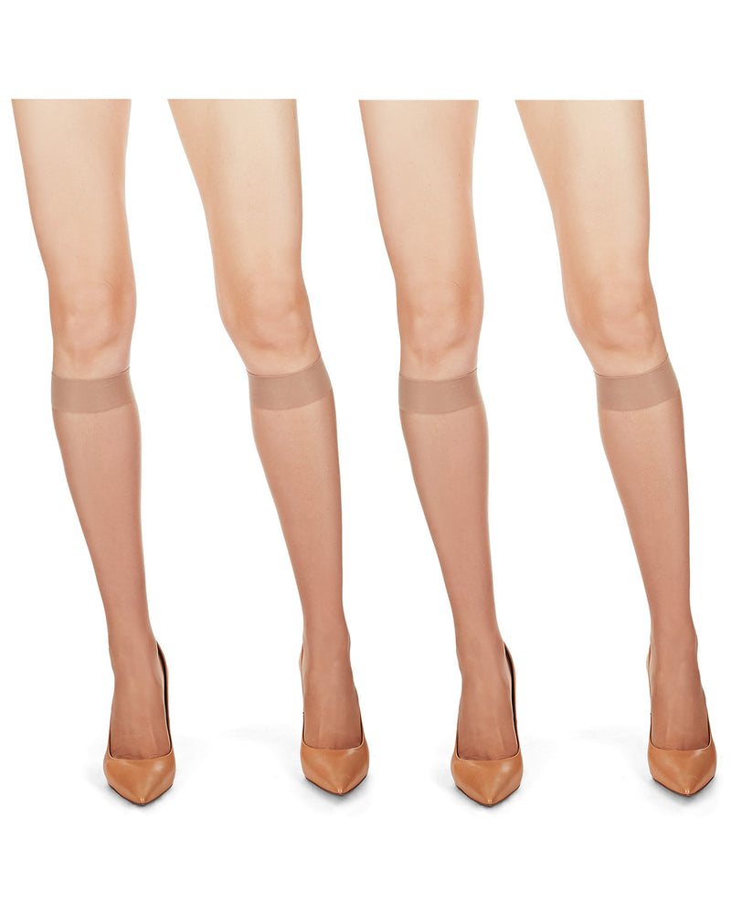 Secret Silky Knee High's - Nude - 2 pair