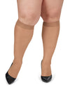 Women's 2 Pair Pack Energizing Curvy Knee Highs : Color: Honey
