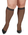 Women's 2 Pair Pack Energizing Curvy Knee Highs : Color: Off Black