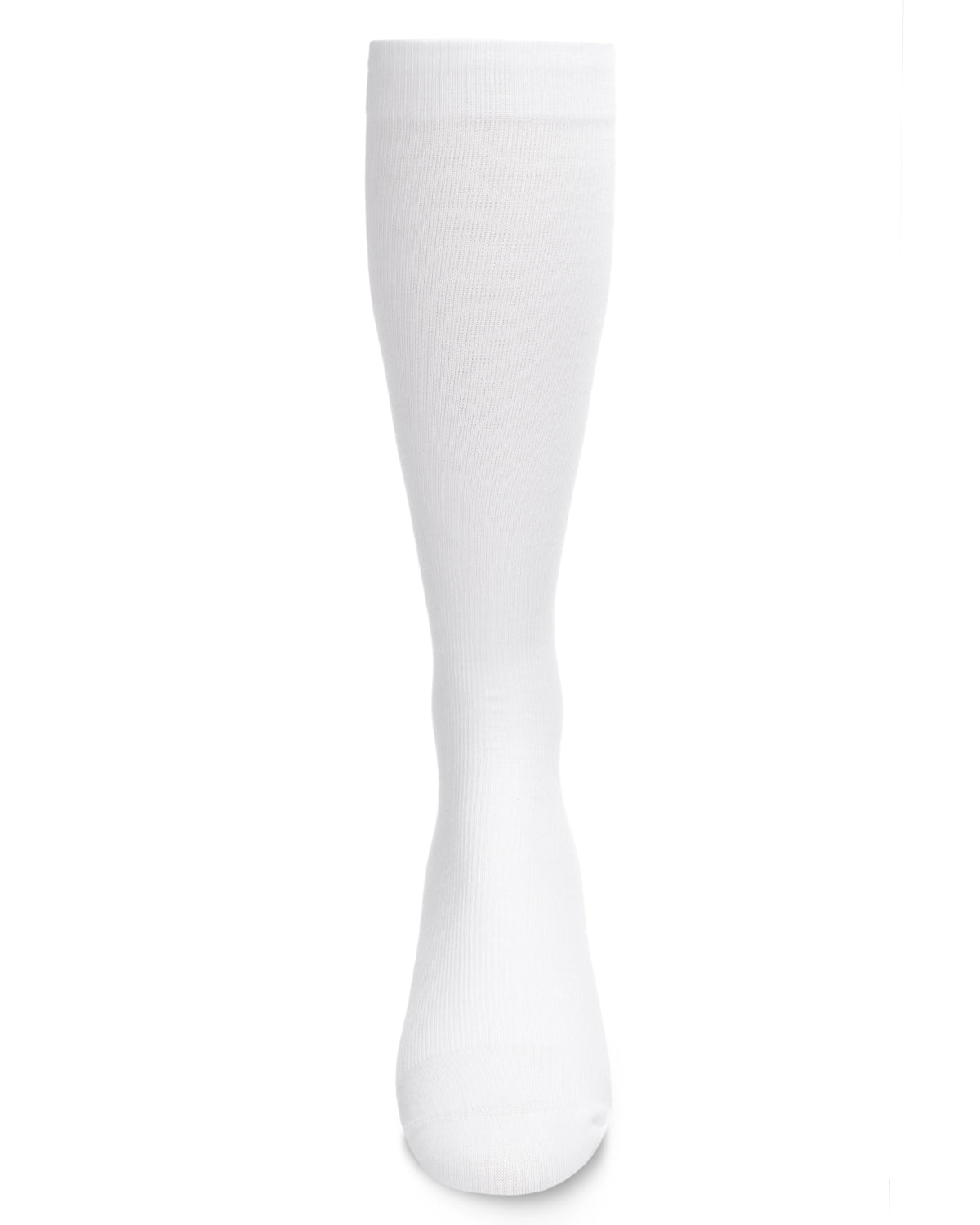 2 Pair Solid Cotton Blend Graduated Compression Socks : Color: Black-Black