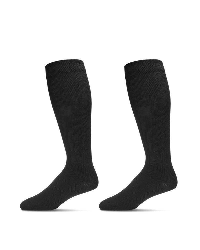 2 Pair Cushioned Sole Cotton Blend Graduated Compression Socks