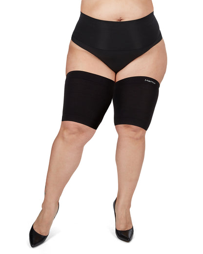 Women's BodySmootHers Anti Chafe Shaping Thigh Bands : Color: Black