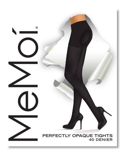Women's Perfectly Opaque Control Top Tights : Color: Black