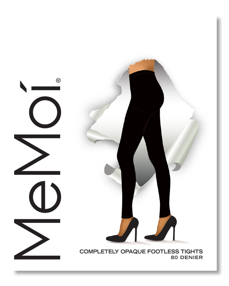 MeMoi Completely Opaque Velvet Touch Control Top 80 Denier Tights