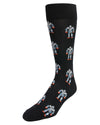 Robot Overlords Bamboo Blend Cartoon Men's Socks : Color: Black