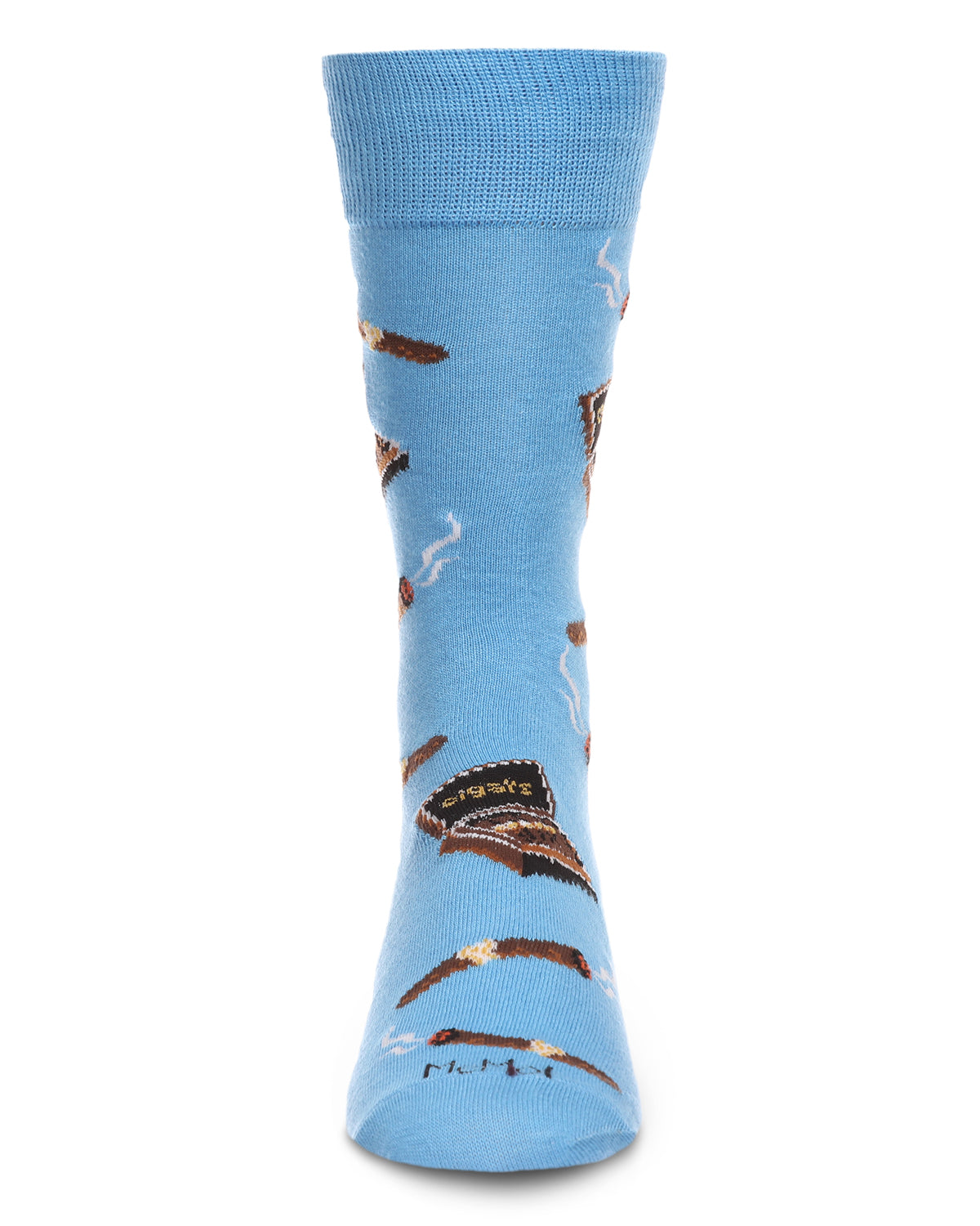 Smoker's Delight Cigar Bamboo Blend Men's Socks : Color: Blue