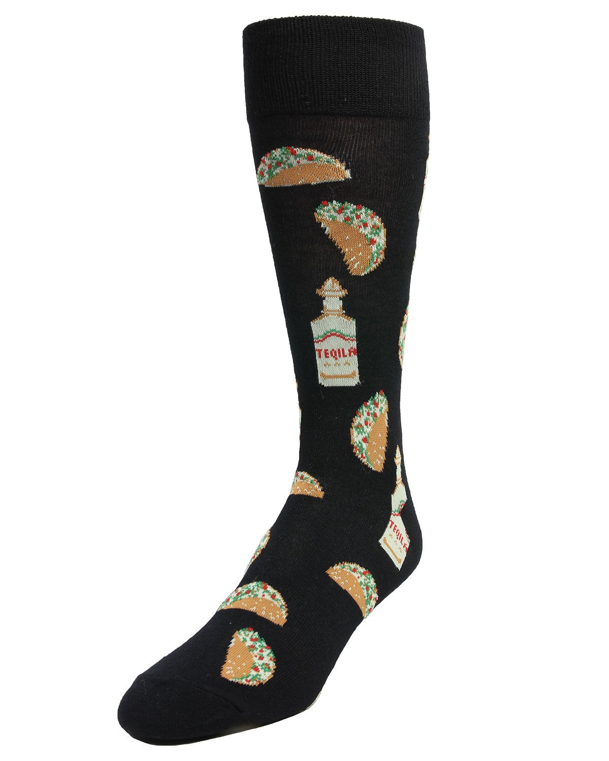 Taco Tuesday Bamboo Blend Novelty Socks : Color: Black