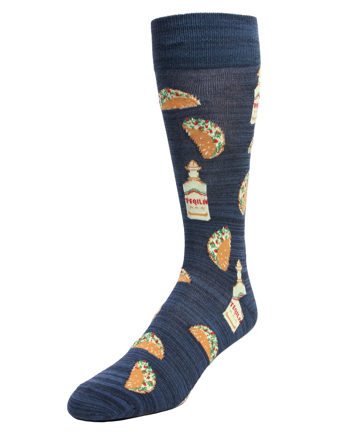 Taco Tuesday Bamboo Blend Novelty Socks : Color: Navy Blazer