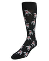 Men's American Bully Dog Bamboo Blend Crew Socks : Color: Black