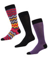 Colorvron Cotton Blend Crew Sock 3 Pack : Color: Black