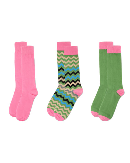 Colorvron Cotton Blend Crew Sock 3 Pack : Color: Black