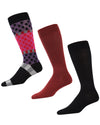 Polka Dash Cotton Blend Crew Sock 3 Pack : Color: Black/Chili