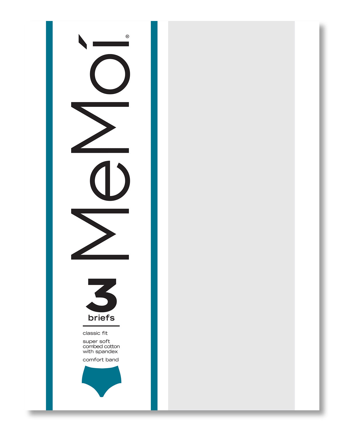 Ladies Combed Cotton Basic Brief Underwear 3-Pack : Color: 