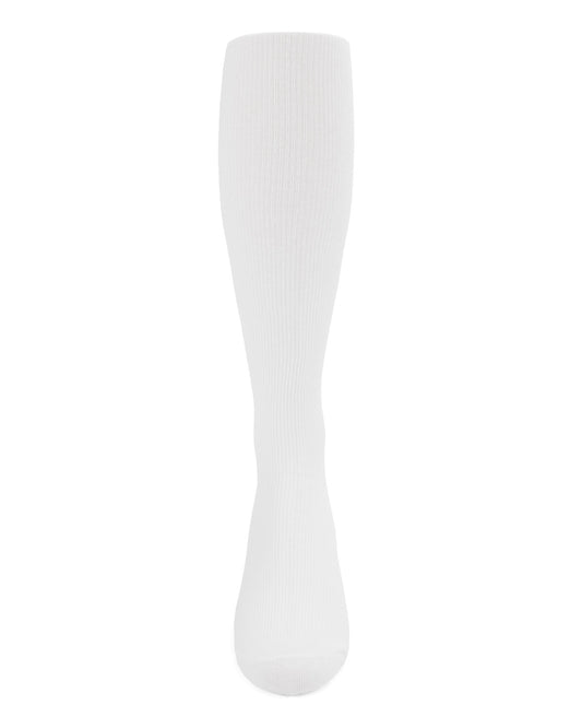 Men's Basic Modal Durable and Flexible Rib Over The Calf Sock : Color: Black