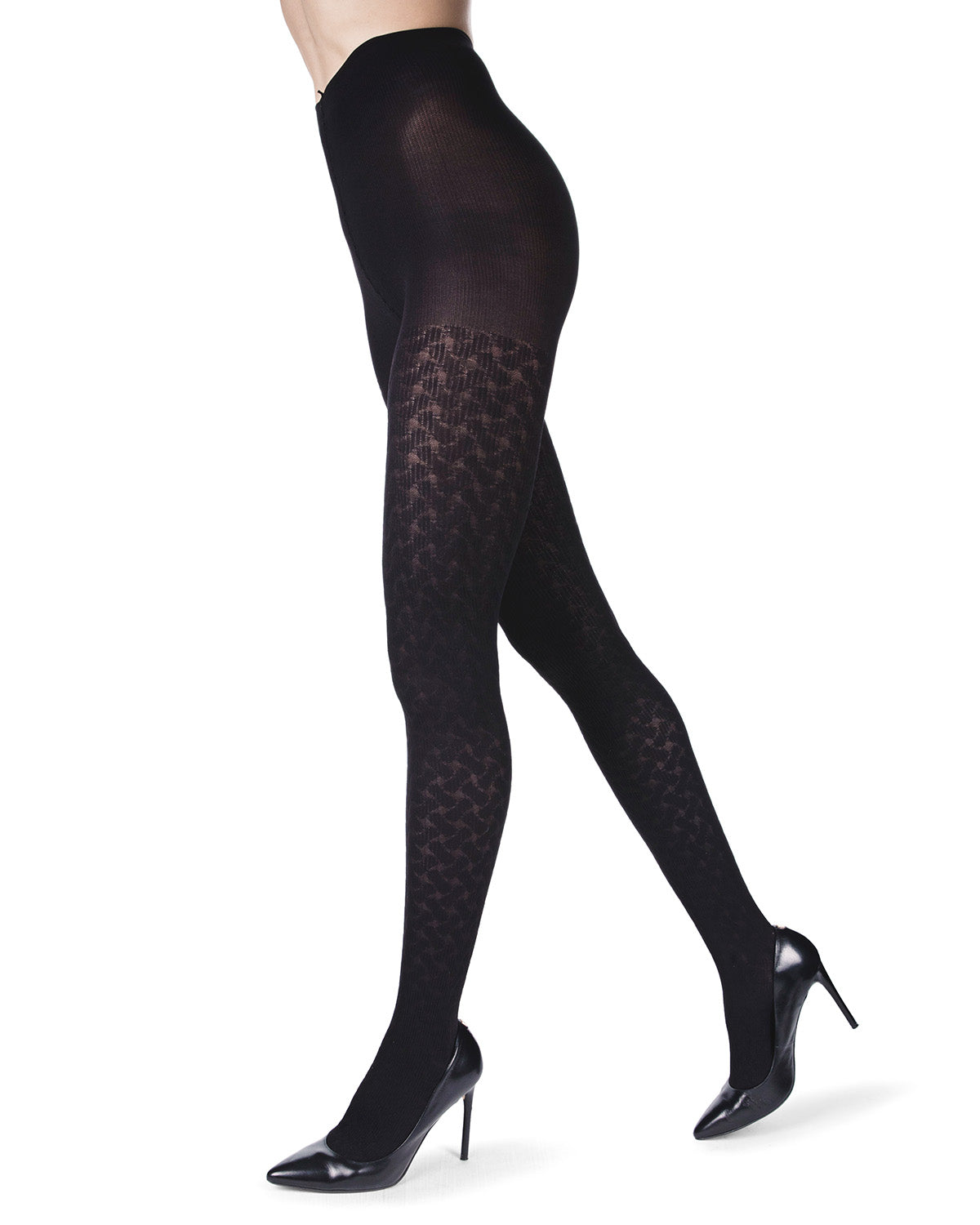 Chunkertwine Control Top Tights : Color: Black