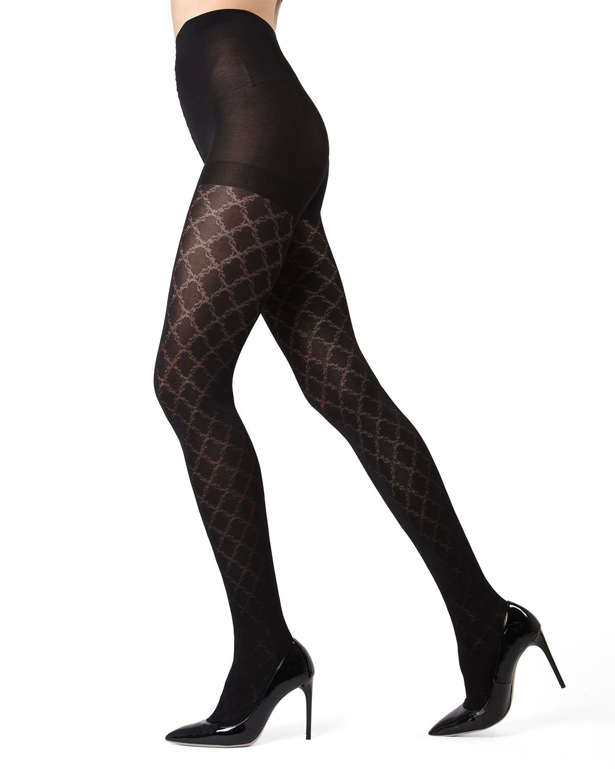 Ultra-Sleek Opaque Cloudpoint Tights : Color: Black