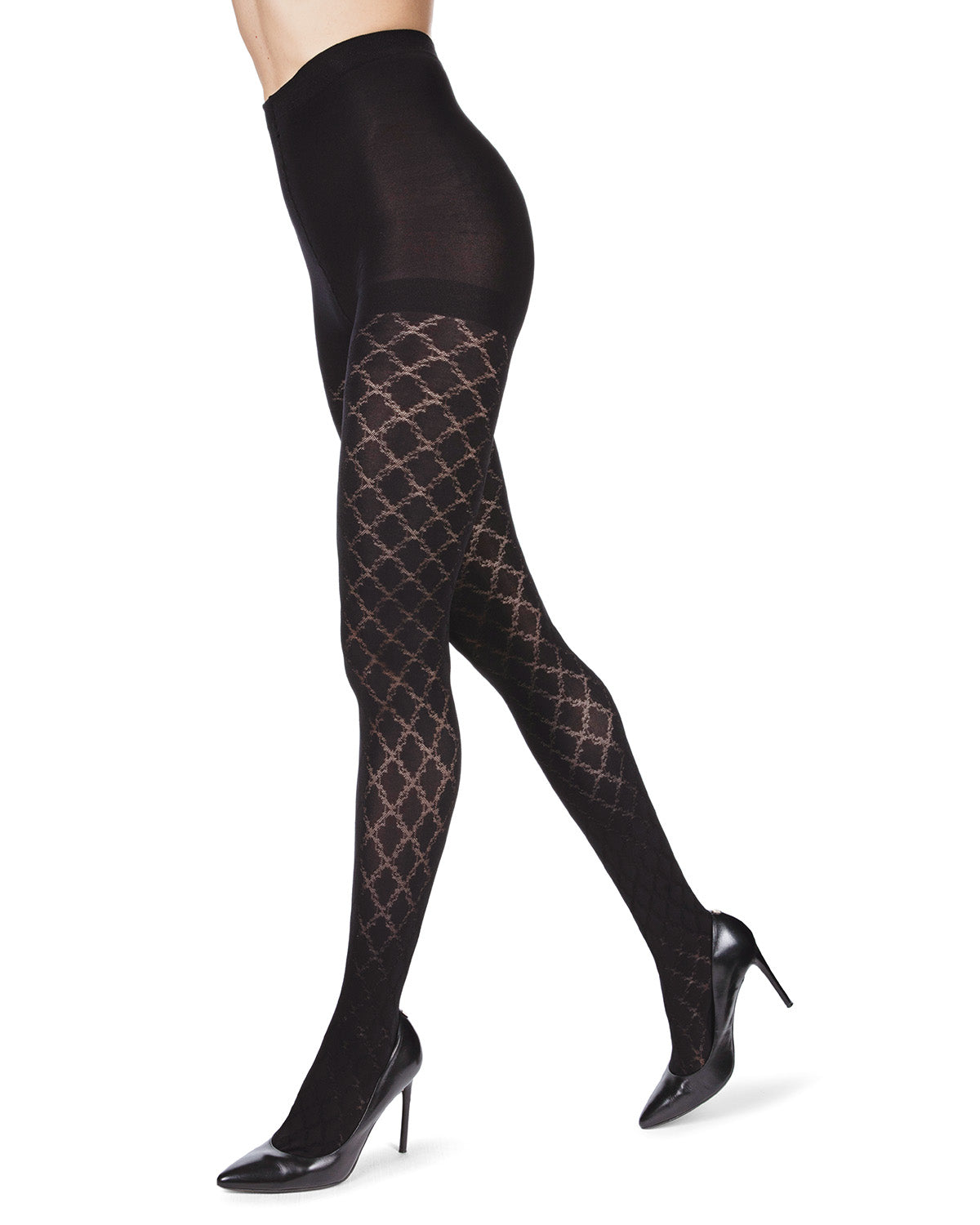 Ultra-Sleek Opaque Cloudpoint Tights : Color: Black