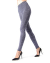 Women's Spacedye Fleece Lined Winter Tights : Color: Denim