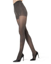 Women's Perfectly Opaque Control Top Tights : Color: Charcoal