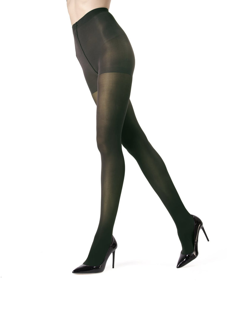 Opaque Control Top Comfort Waistband Tights