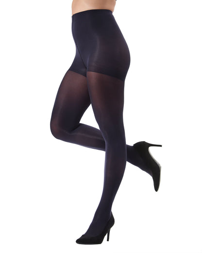 Women's Perfectly Opaque Control Top Tights : Color: Navy