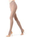 Women's Brooklyn Flat Knit Cotton Blend Sweater Tights : Color: Light Taupe Heather