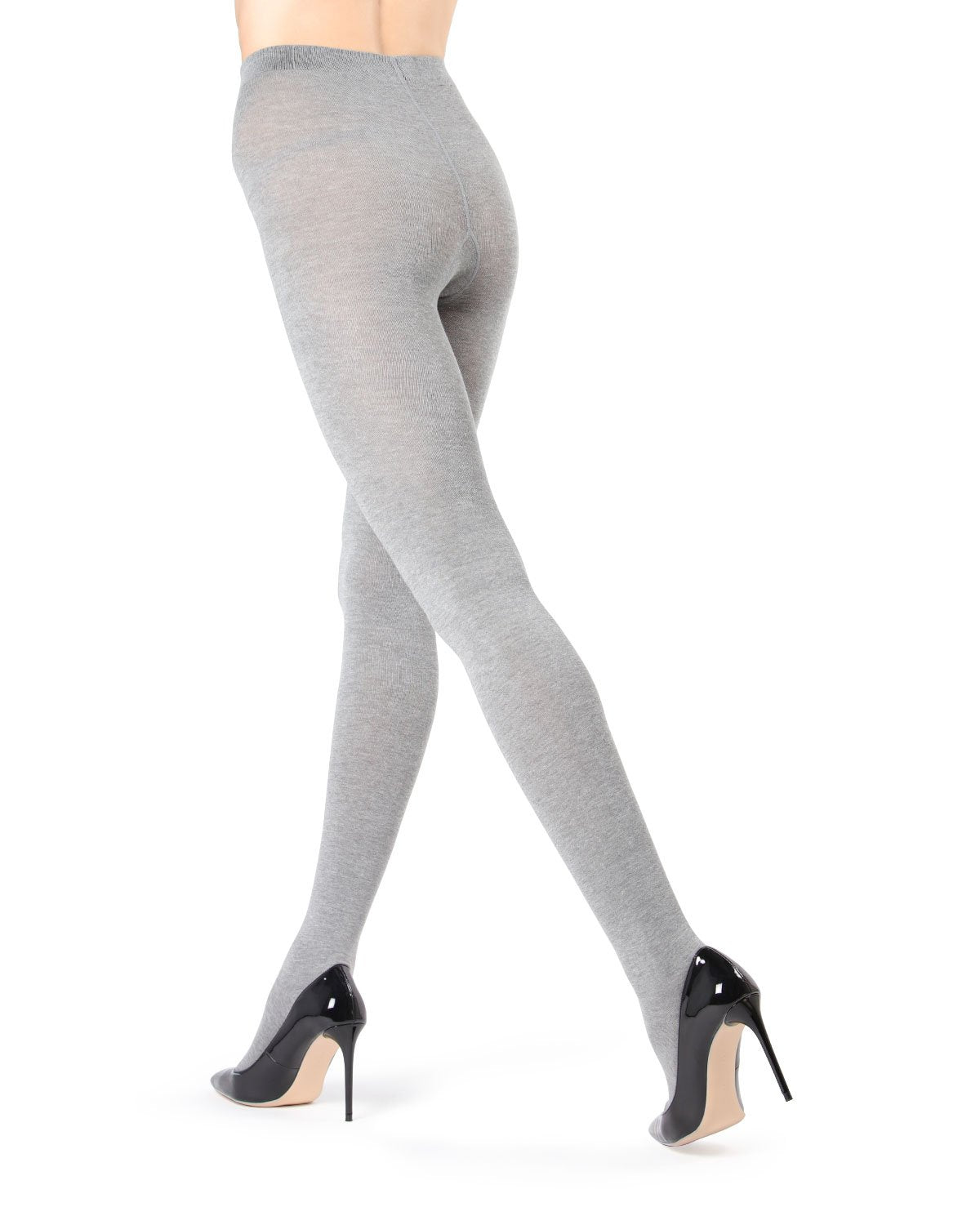 Women's Brooklyn Flat Knit Cotton Blend Sweater Tights : Color: Medium Gray
