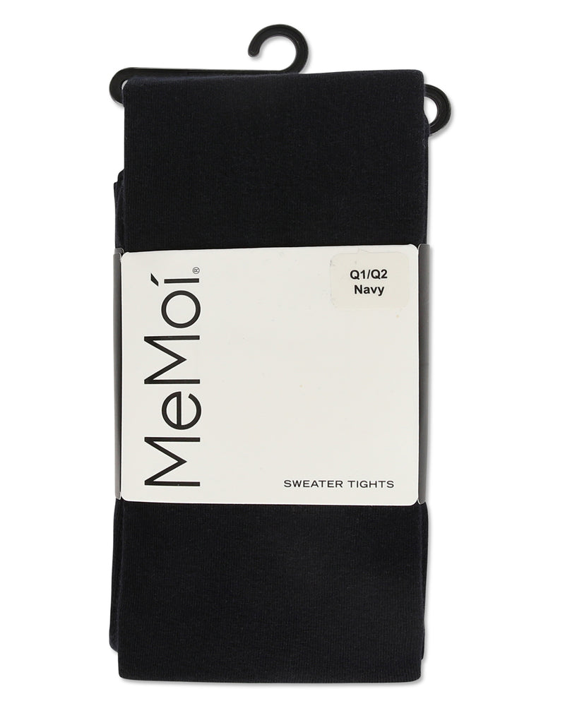 Women's MeMoi MO-325 Flat Knit Sweater Tights (Brown Heather L/XL) 