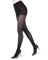 Herringbone Light Support Opaque Textured Tights : Color: Black
