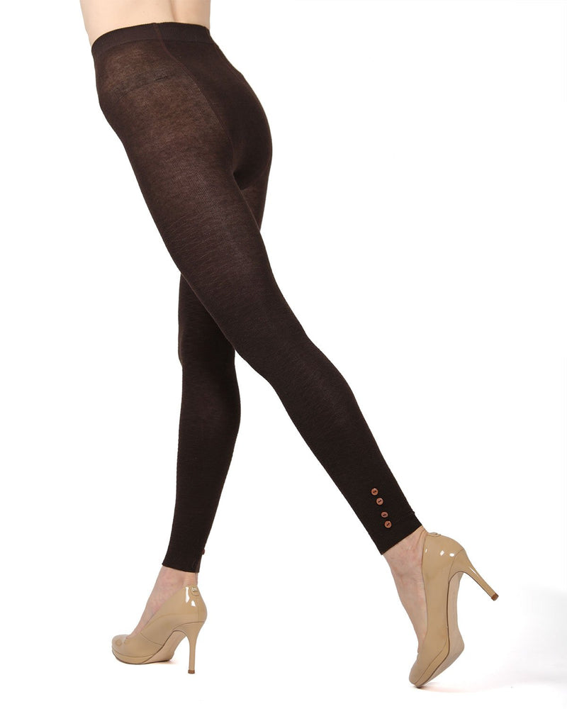 MeMoi Del Buttoned Footless Sweater Tights
