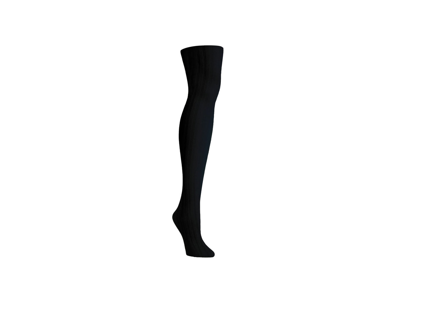 Women's Priority Rib Grey Opaque Tights : Color: Gargoyle Gray